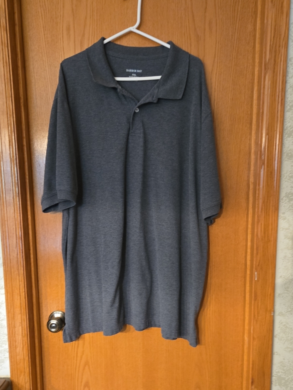 Harbor Bay Men’s Charcoal Gray Polo Shirt